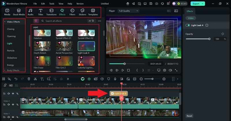 enhance your gameplay in filmora timeline