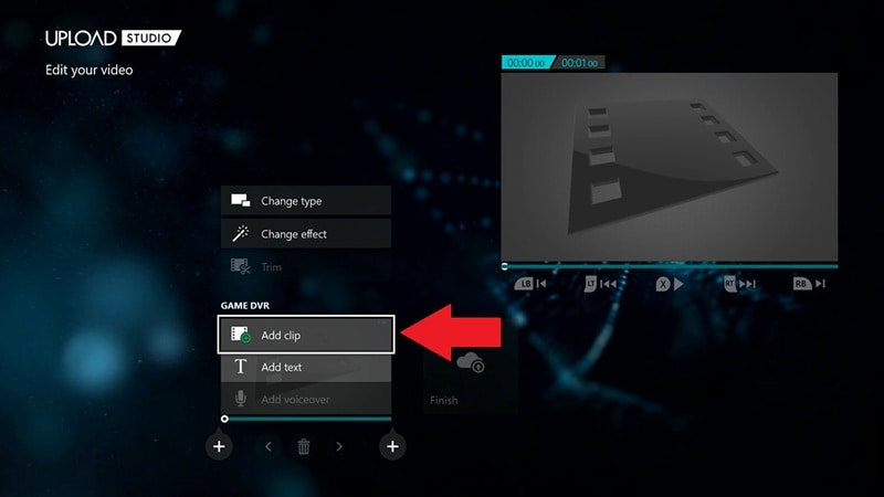 click add clip to see recording
