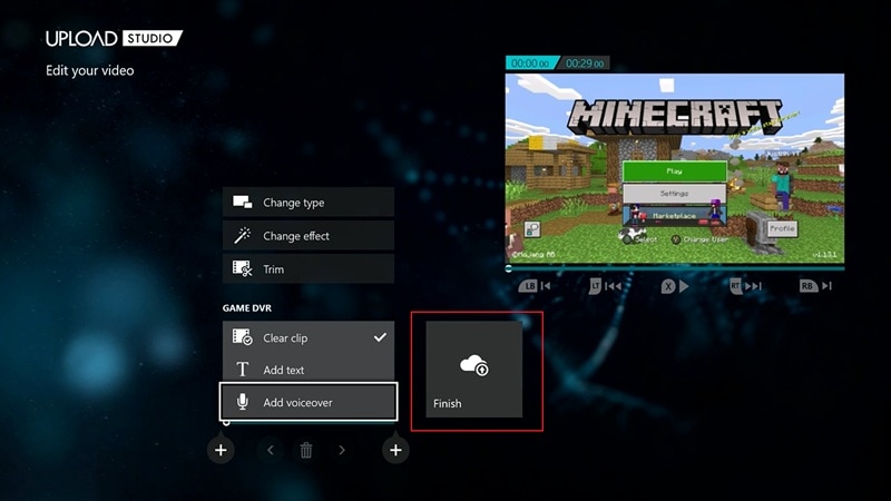 edit your clips and save it