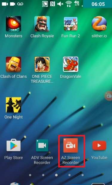 launching az screen recorder 