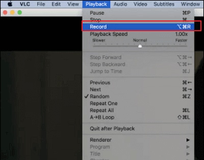 vlc screen record start screen video Recording