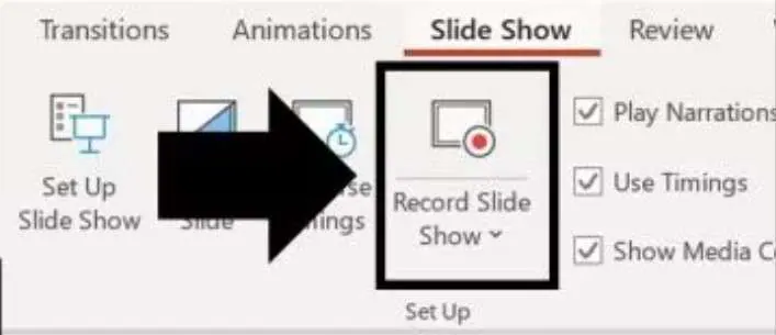 record slide show in powerpoint