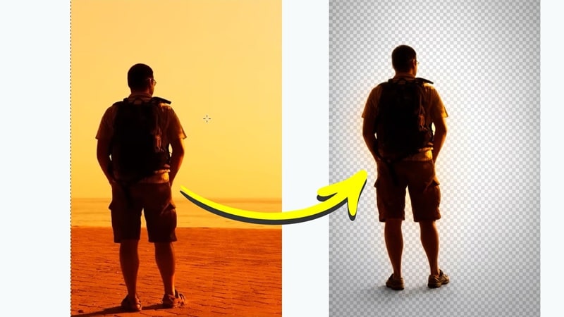 remove background with fuzzy select tool