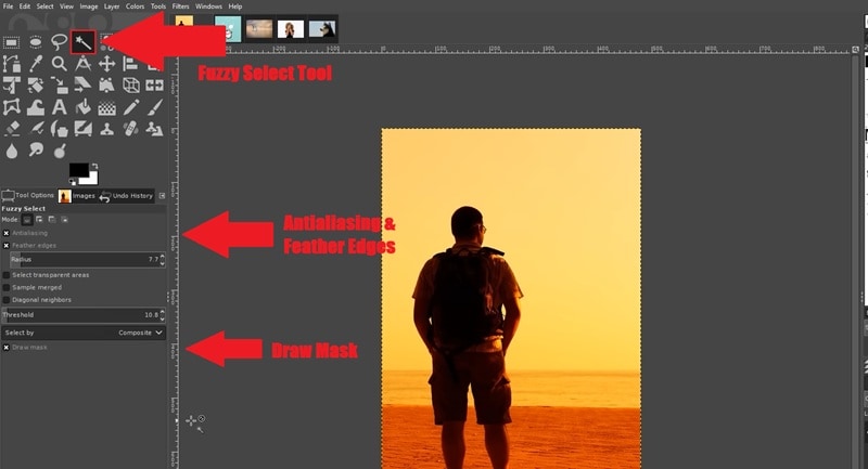 select fuzzy select tool
