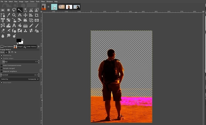 delete the background