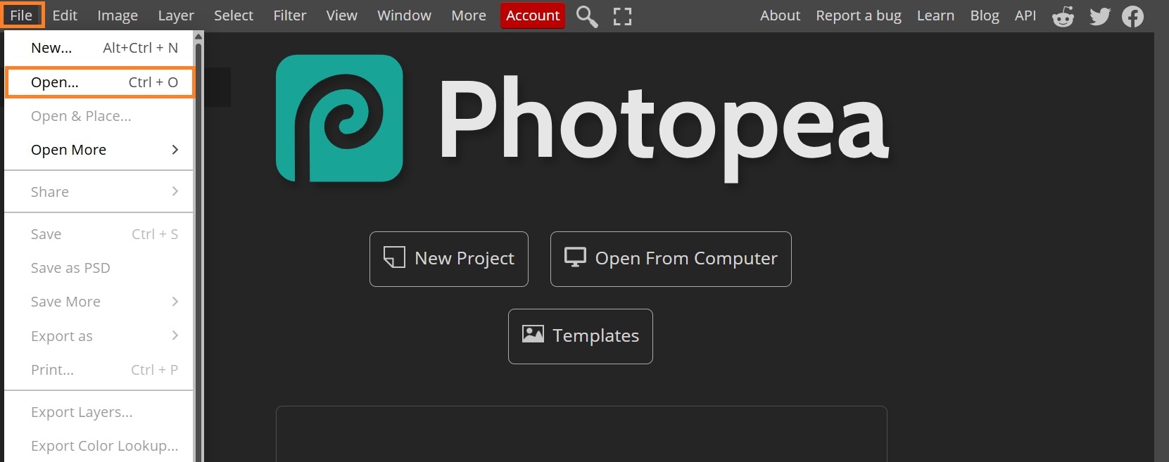 open photopea online