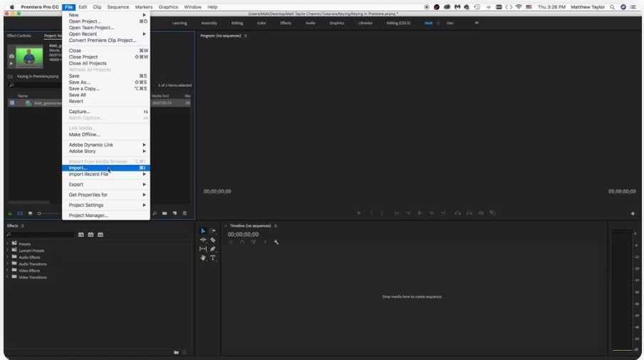 remove background from video premiere pro