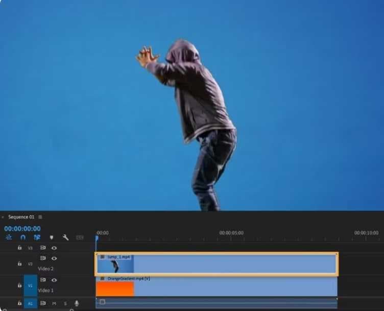 put video in layer two 
