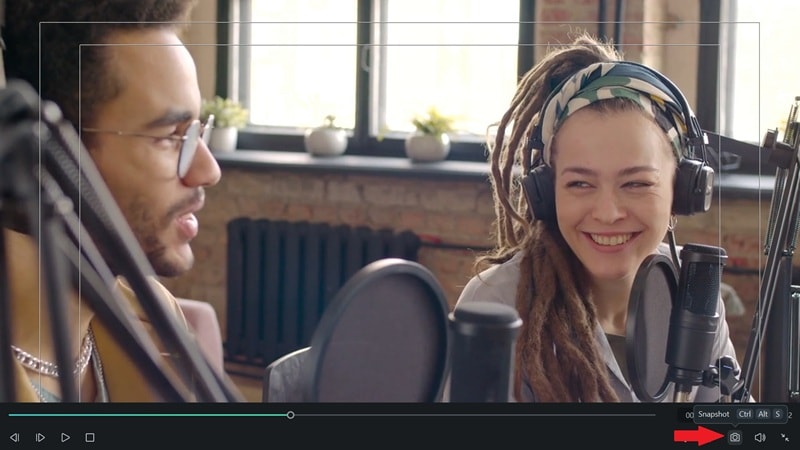 take snapshot in filmora