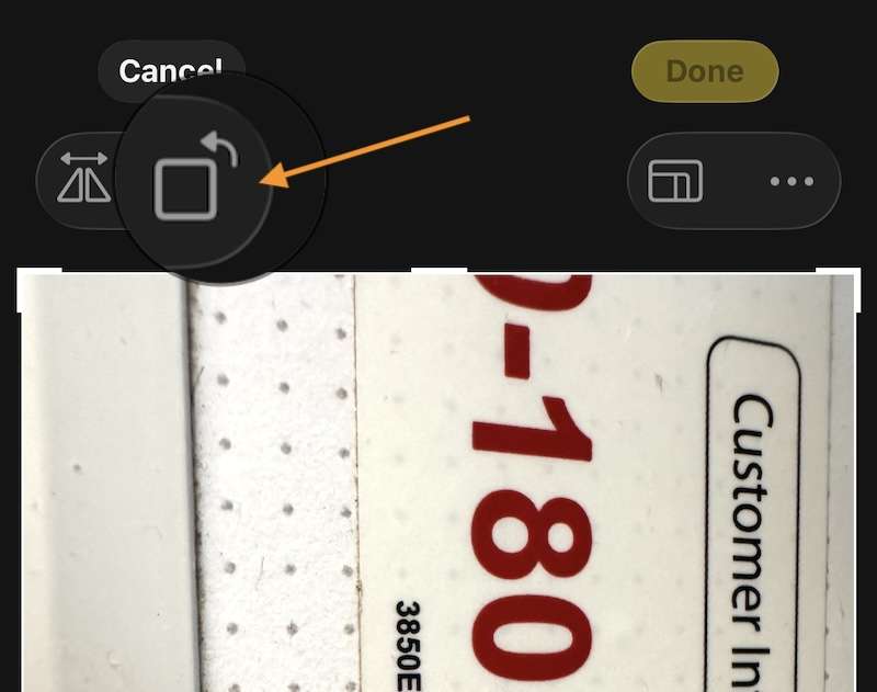 tap rotate icon