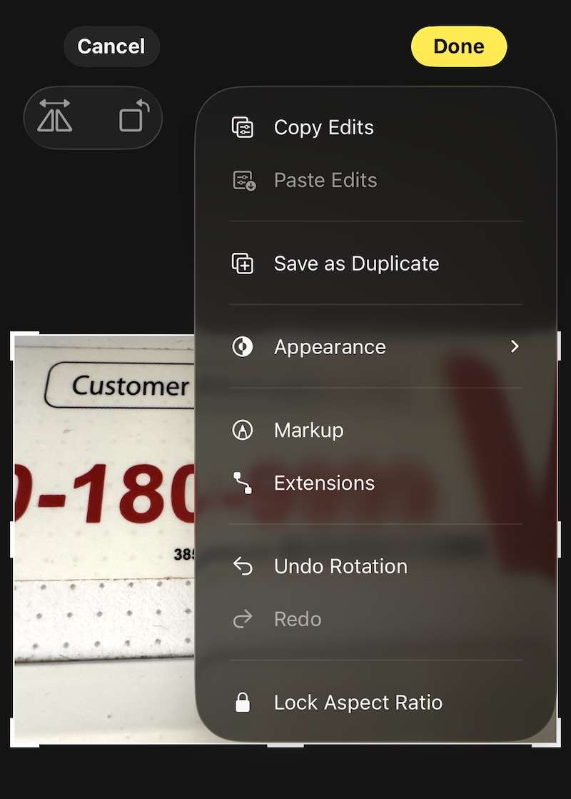 image save options