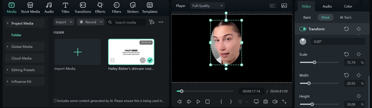 video masking filmora desktop
