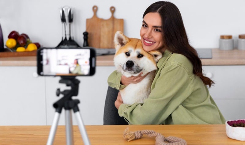 shooting youtube video with your dog