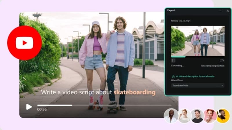write video scripts with filmora copywriting