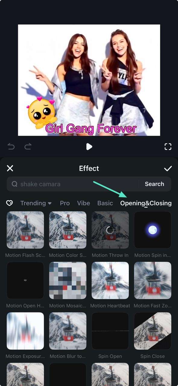 add transitions to filmora app