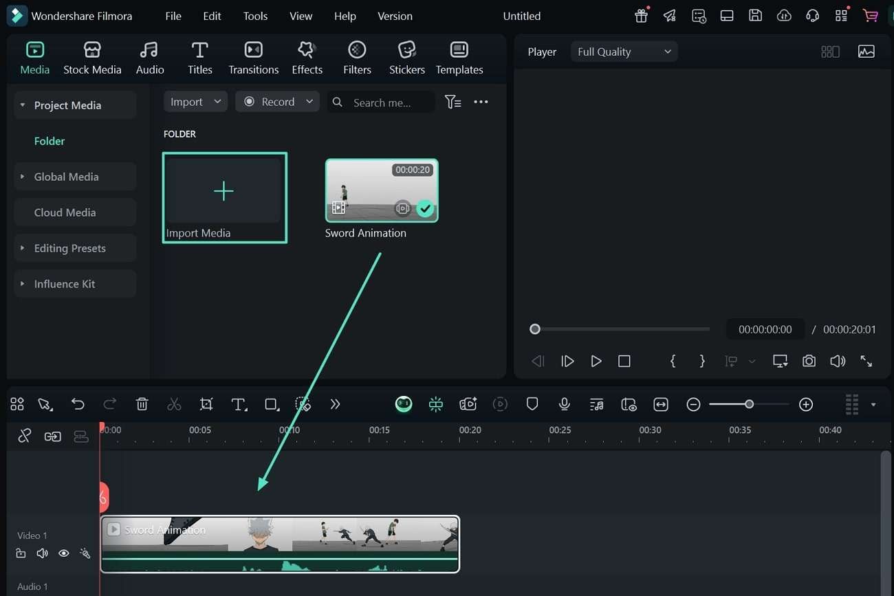 add video to timeline