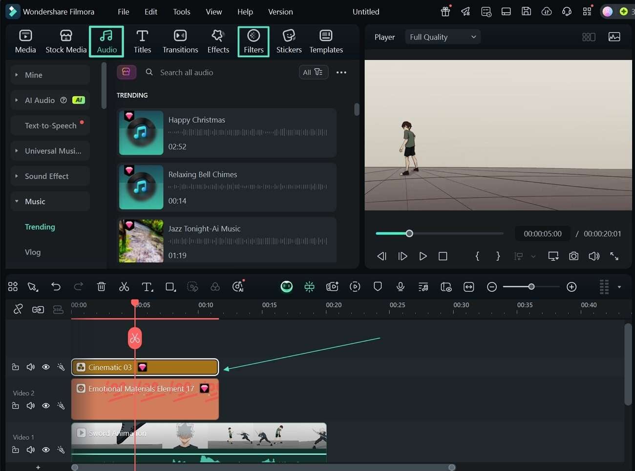 make further customizations filmora