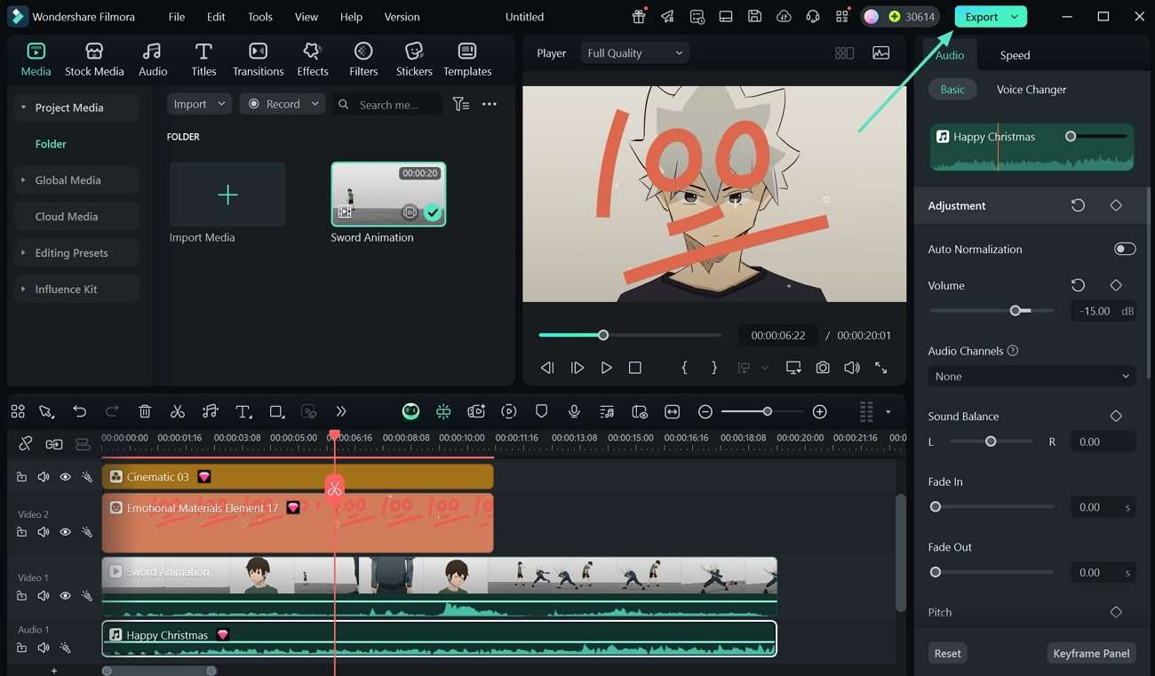 export final single loop animation