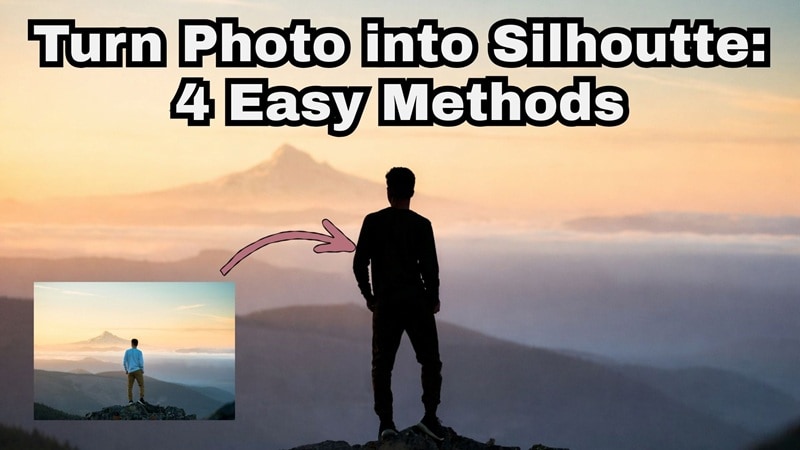 convert normal photo into silhouette