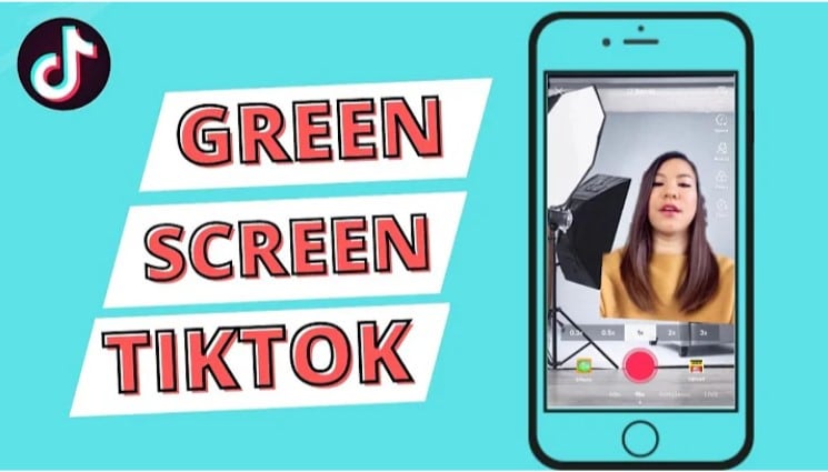 use green screen background for TikTok video