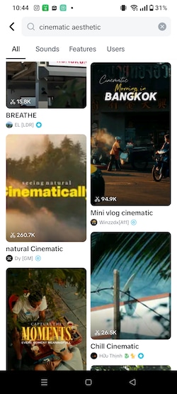 capcut autocut cinematic templates