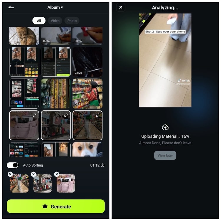 import file filmora ai auto cut
