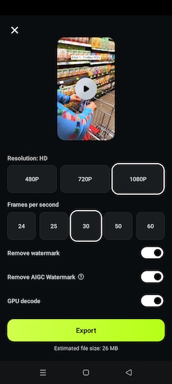 export filmora ai autocut