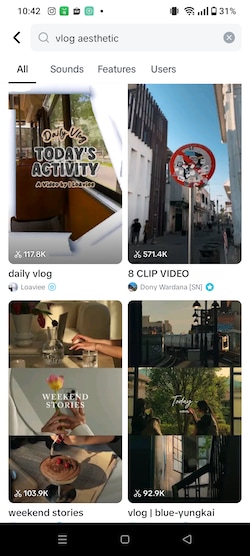 capcut autocut vlog aesthetic templates
