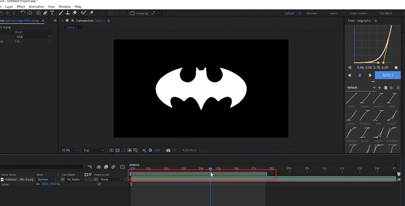 upload your logo to after effects