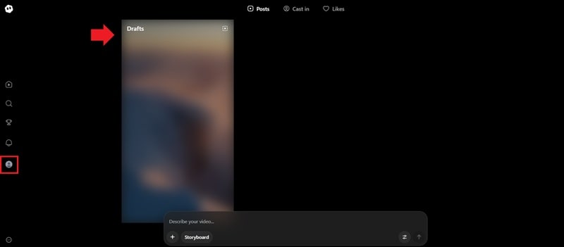 Step 3: view sora storyboard result in draft
