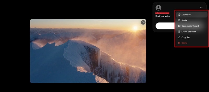 Step 4: download or adjust sora video