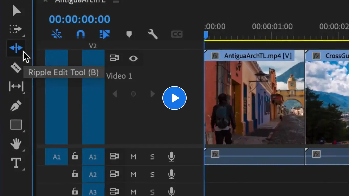 Step-by-Step Instructions for the Ripple Edit Tool in Premiere Pro