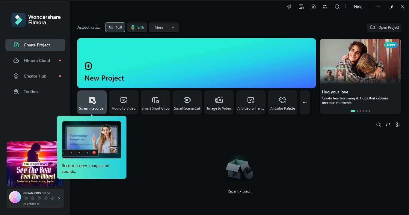 start window interface desktop