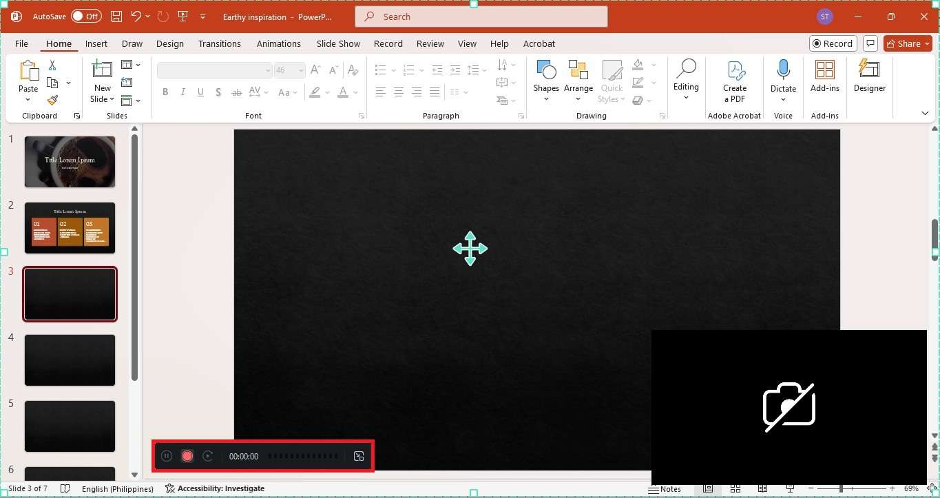 record yourself presenting a powerpoint