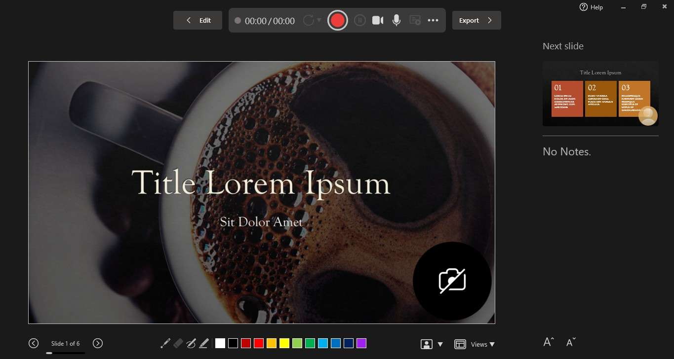 record yourself giving a powerpoint presentation