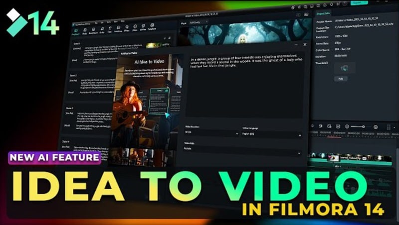 visualize your script with filmora ai