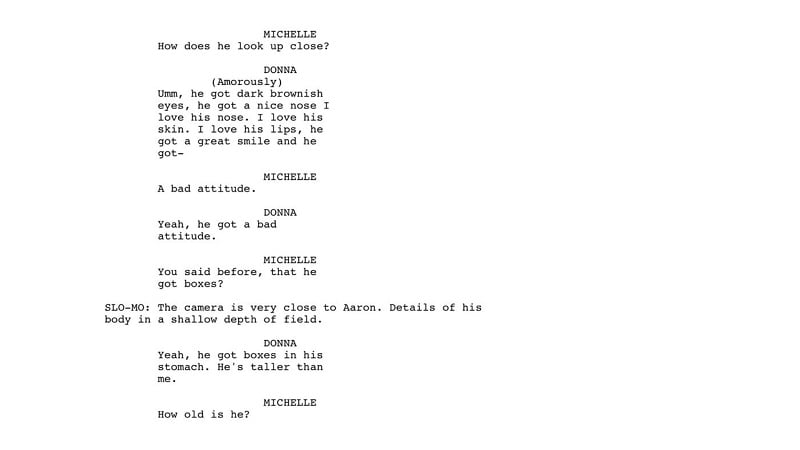 short film script dialogue example