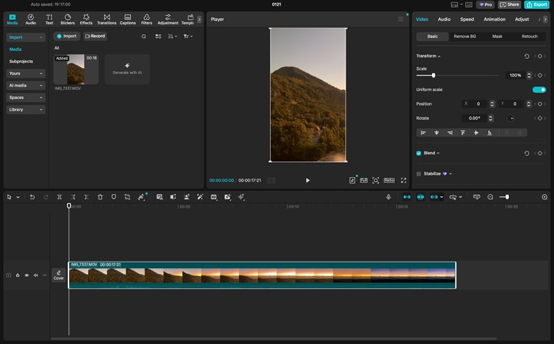 import video to capcut