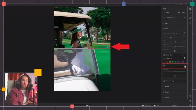 adjust colors with sliders