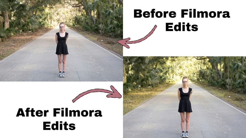 edit photo with filmora hsl picker