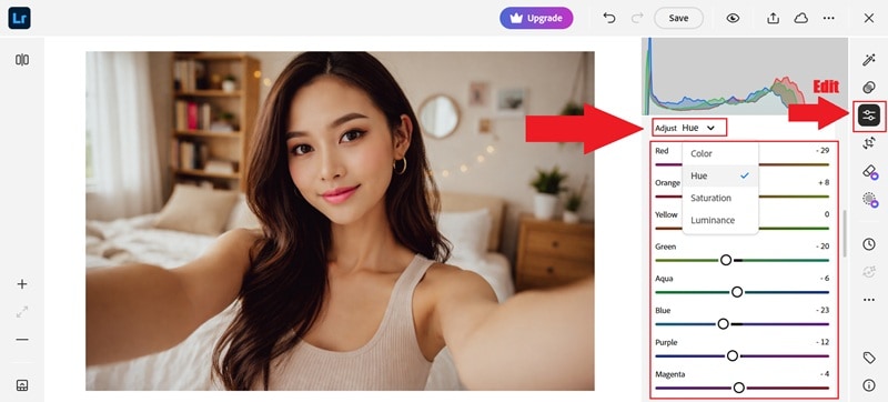 hsl panel in lightroom cc