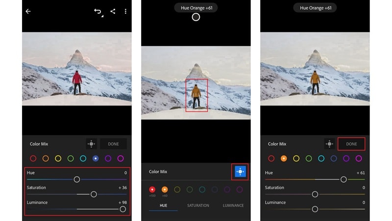 change color with hsl sliders