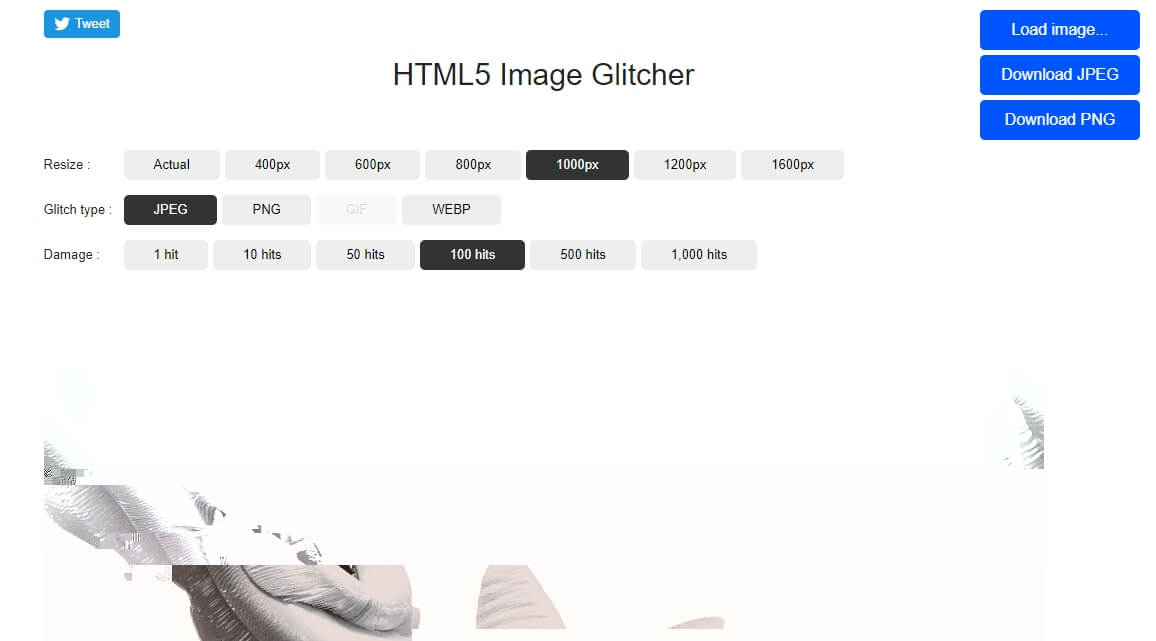 HTML5 Image Glitcher 