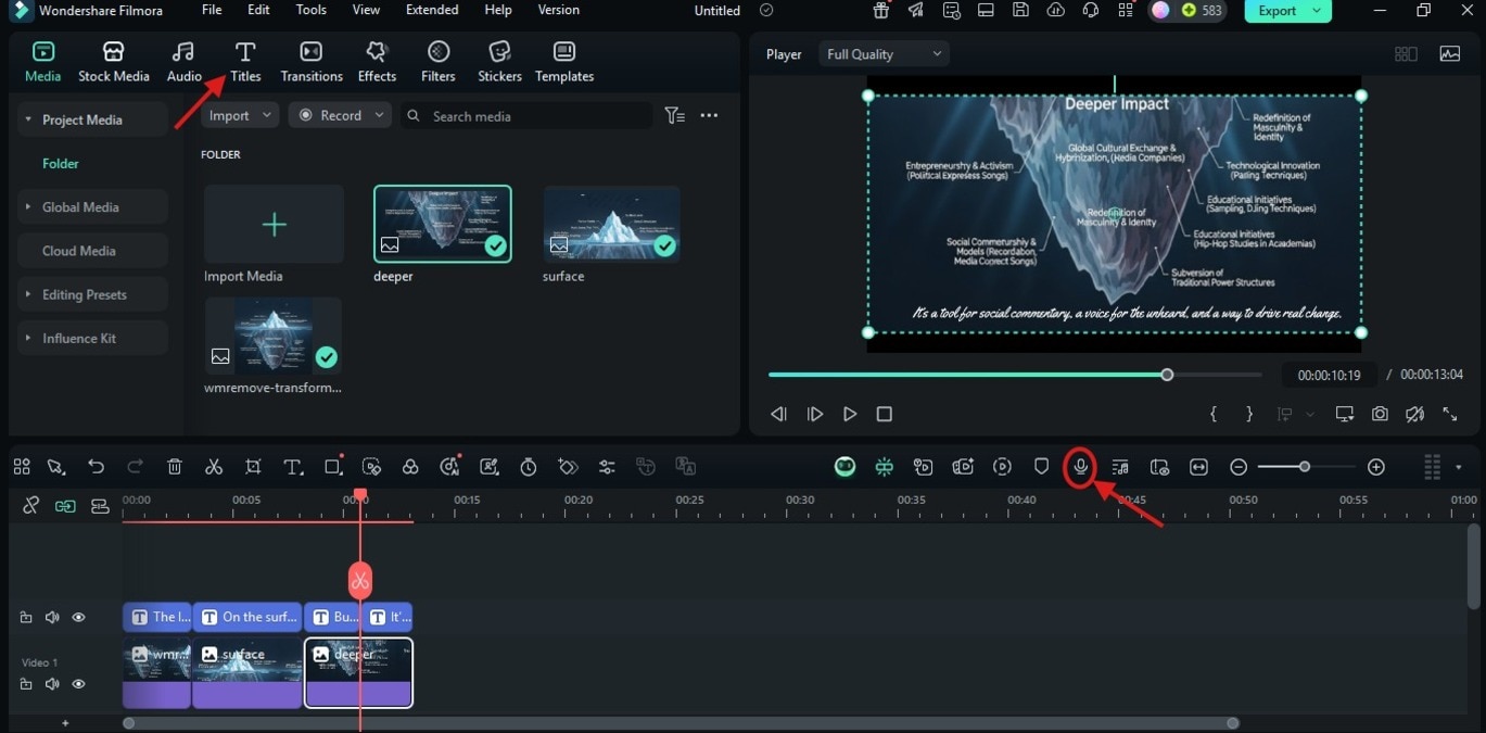 adding text and audio