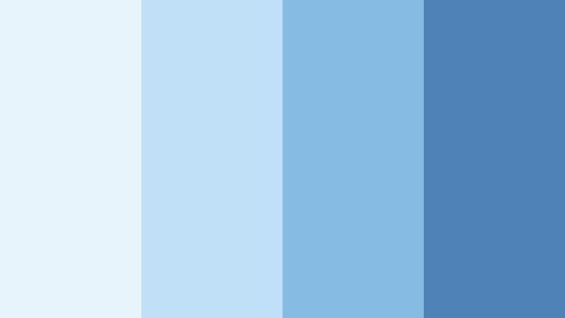 icicle daydream frost blue color palette with hex codes