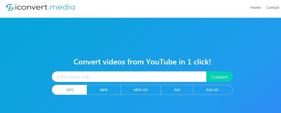 interfaz de conversión de formato de video de youtube