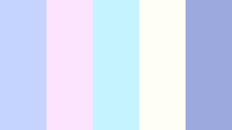 icy macaron mix icy periwinkle color palette with hex codes
