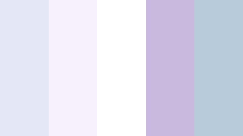 icy violet pearl lavender and white beauty store color color palette with hex codes