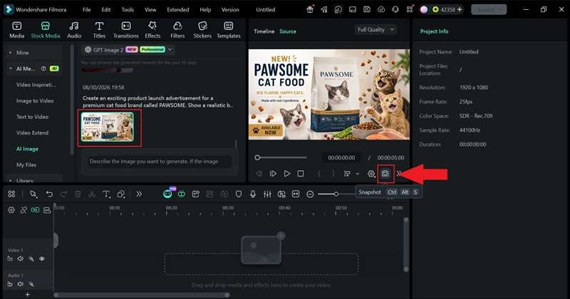 preview result and snapshot