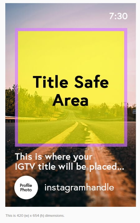 IGTV Cover Photo Safe Zone 